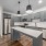 large island in bright kitchen