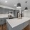 kitchen with large island